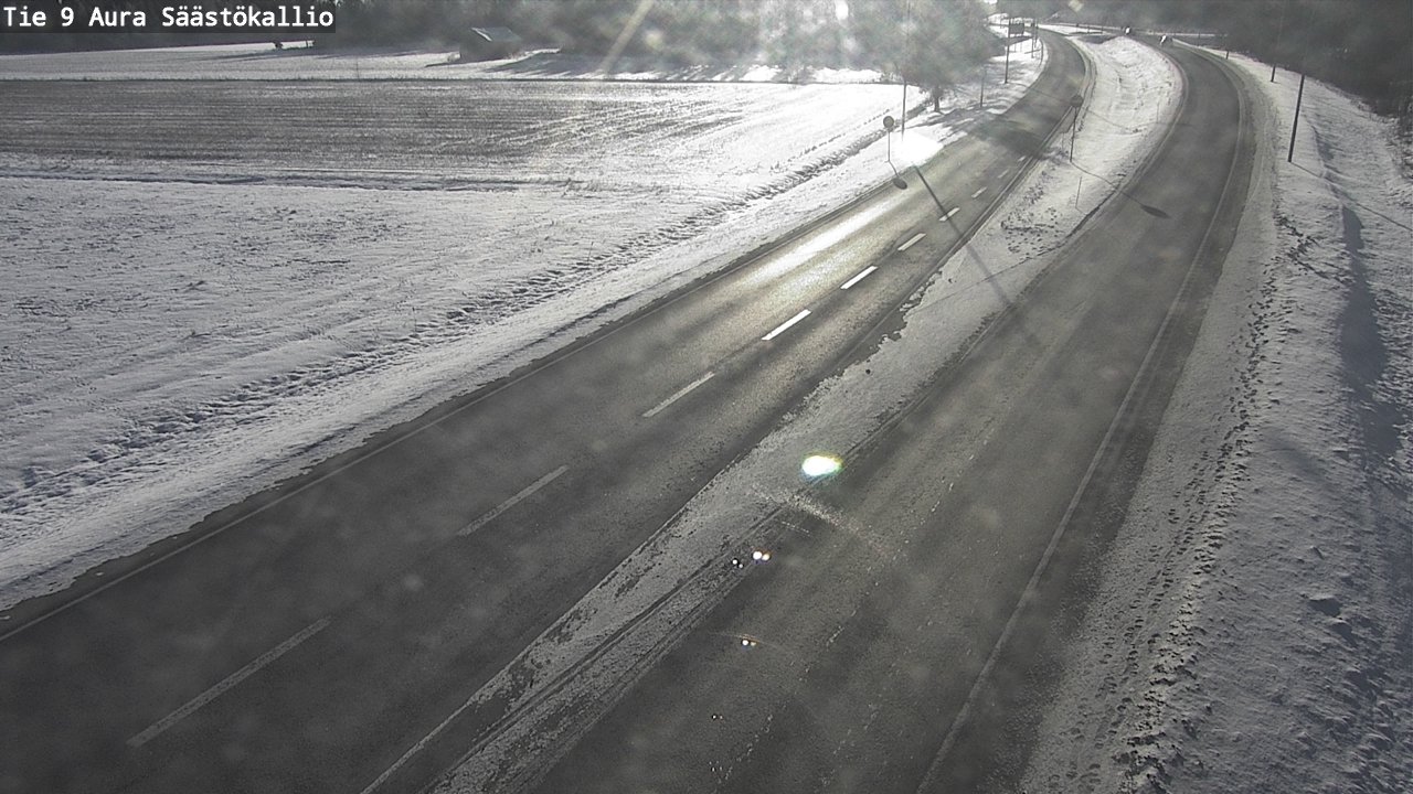 Weather Camera Image Road 9 Aura, Säästökallio, Aura, Varsinais-Suomi