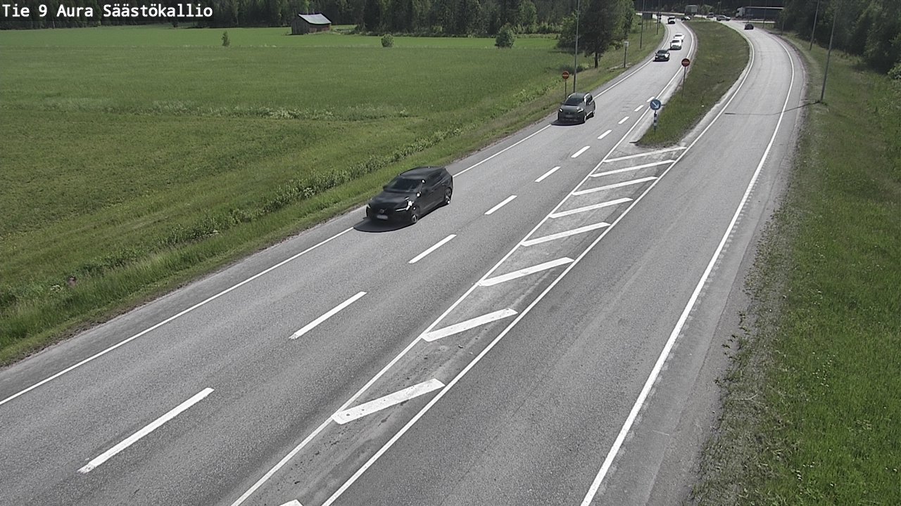 Kelikamerat Kuva Tie 9 Aura, Säästökallio, Aura, Varsinais-Suomi