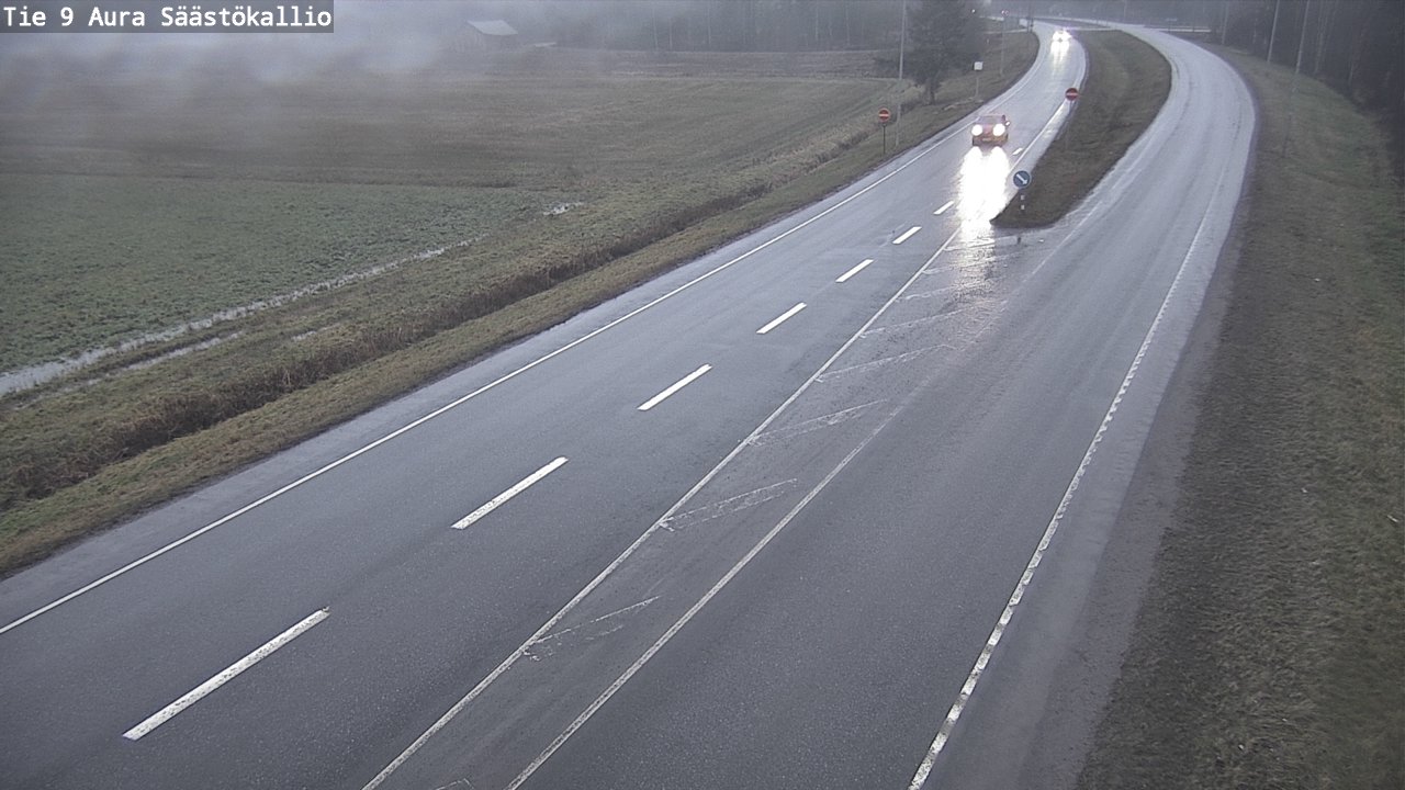 Weather Camera Image Road 9 Aura, Säästökallio, Aura, Varsinais-Suomi