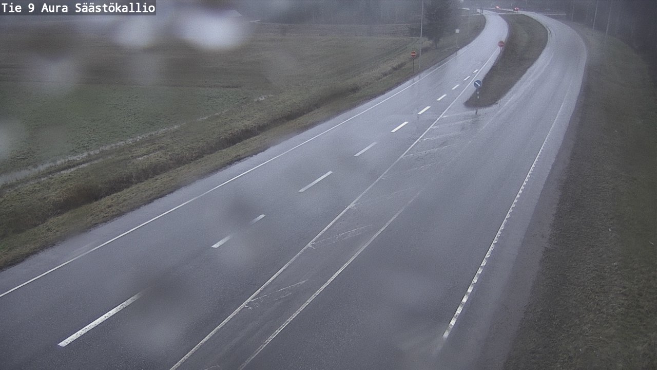 Weather Camera Image Road 9 Aura, Säästökallio, Aura, Varsinais-Suomi
