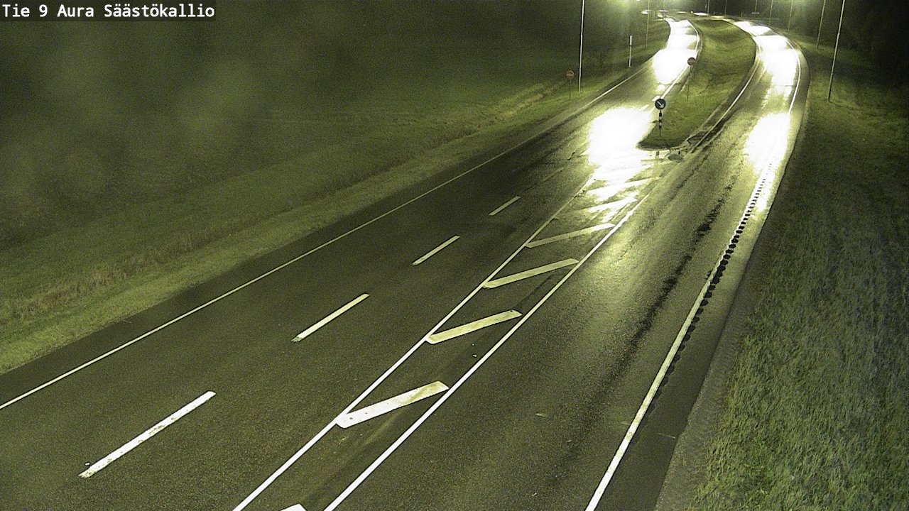 Weather Camera Image Road 9 Aura, Säästökallio, Aura, Varsinais-Suomi