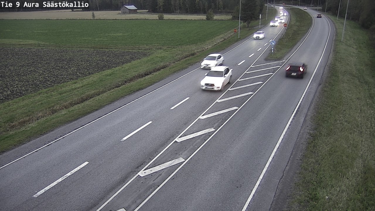Weather Camera Image Road 9 Aura, Säästökallio, Aura, Varsinais-Suomi