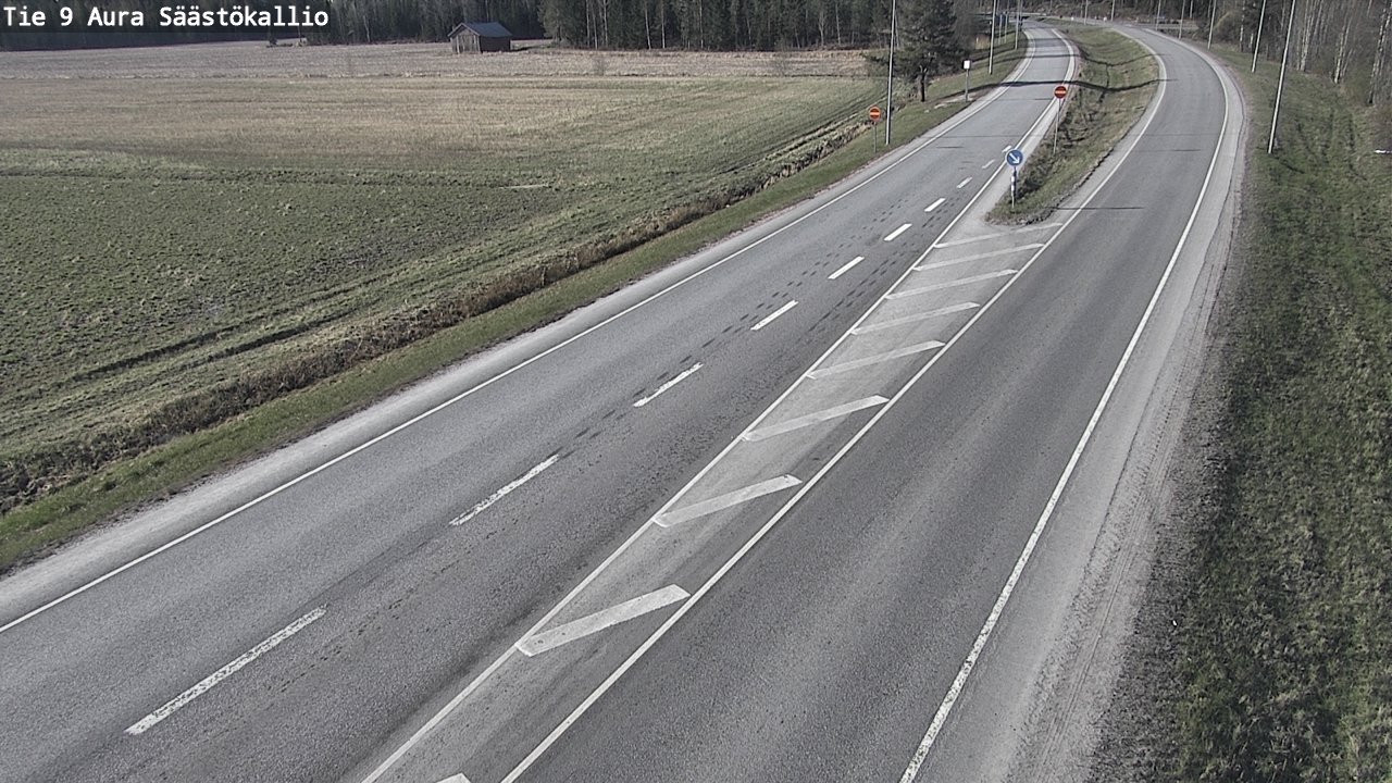 Weather Camera Image Road 9 Aura, Säästökallio, Aura, Varsinais-Suomi