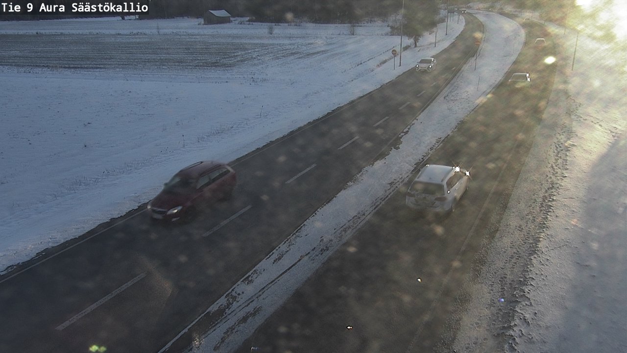 Kelikamerat Kuva Tie 9 Aura, Säästökallio, Aura, Varsinais-Suomi