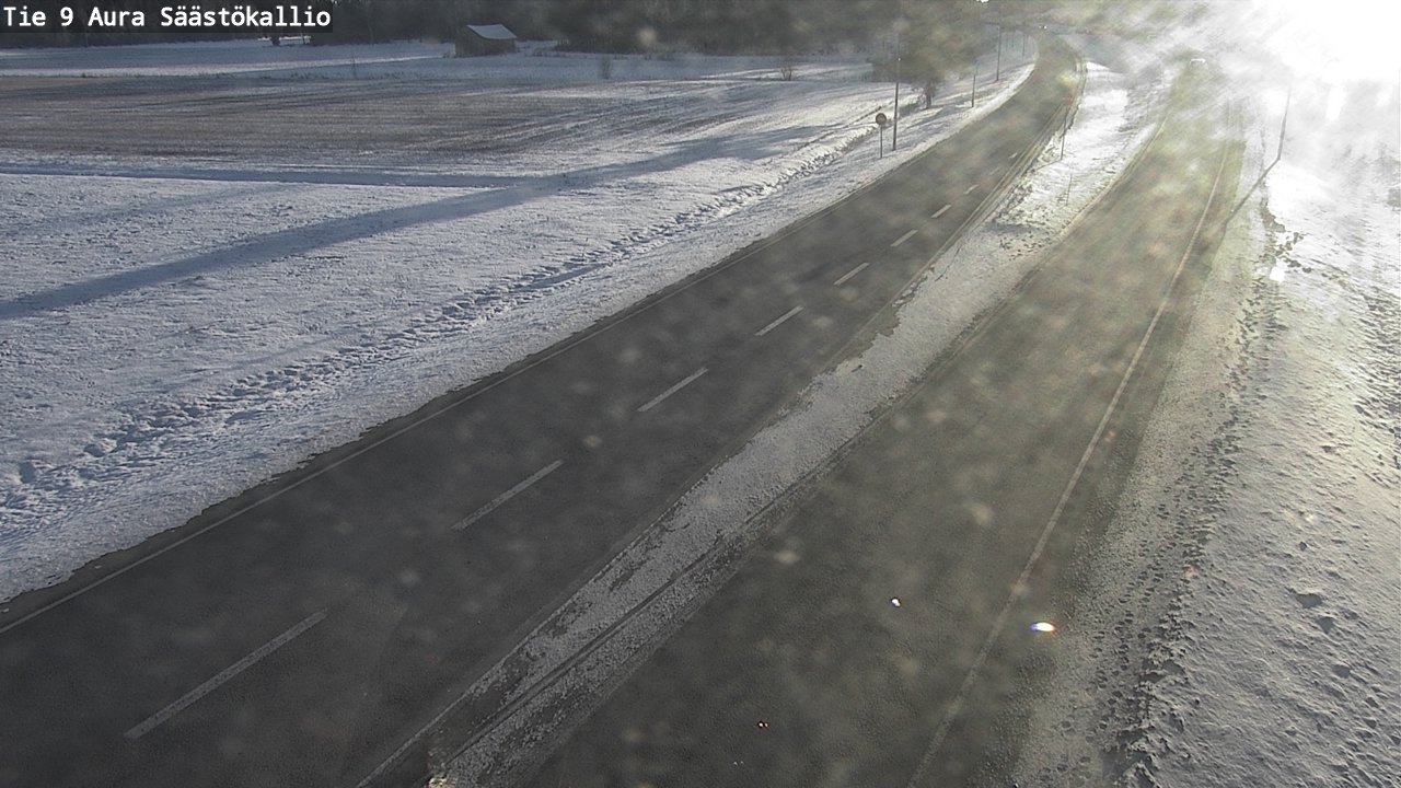 Weather Camera Image Road 9 Aura, Säästökallio, Aura, Varsinais-Suomi