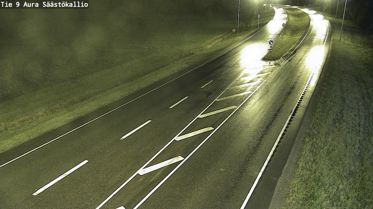 Weather Camera Image Road 9 Aura, Säästökallio, Aura, Varsinais-Suomi