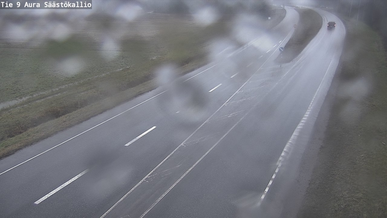 Weather Camera Image Road 9 Aura, Säästökallio, Aura, Varsinais-Suomi