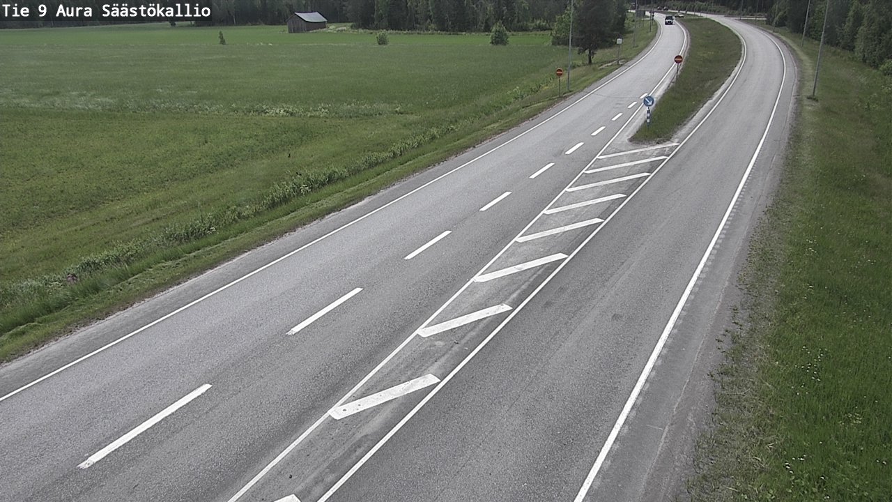 Weather Camera Image Väg 9 Aura, Säästökallio, Aura, Varsinais-Suomi