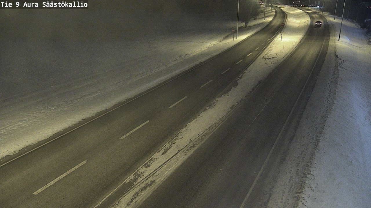 Weather Camera Image Road 9 Aura, Säästökallio, Aura, Varsinais-Suomi
