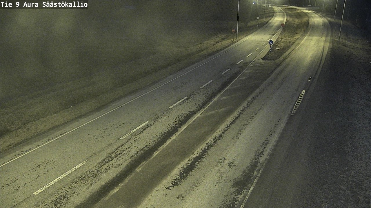 Weather Camera Image Road 9 Aura, Säästökallio, Aura, Varsinais-Suomi