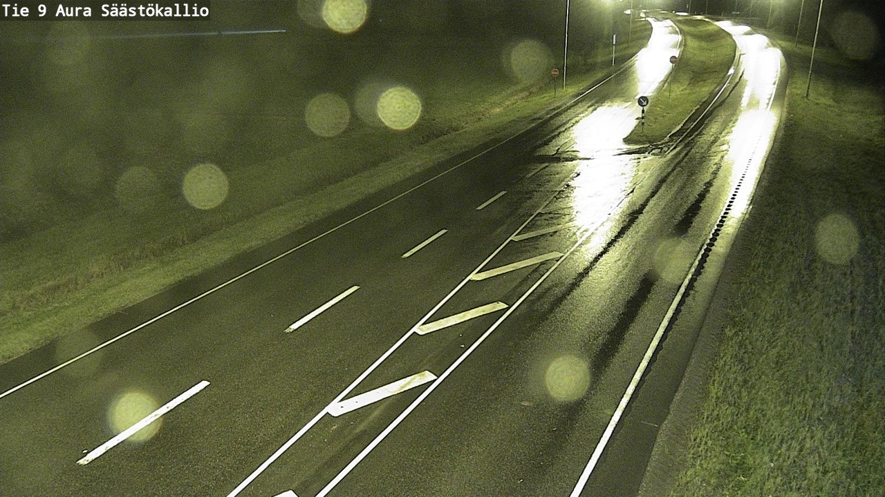 Weather Camera Image Road 9 Aura, Säästökallio, Aura, Varsinais-Suomi