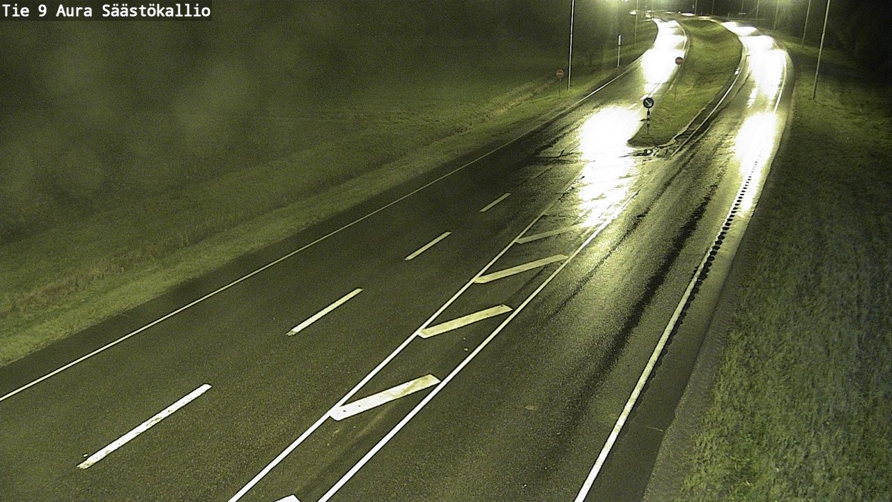 Weather Camera Image Road 9 Aura, Säästökallio, Aura, Varsinais-Suomi
