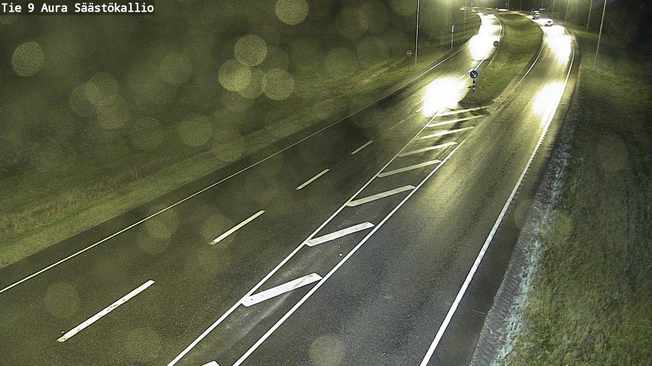 Weather Camera Image Road 9 Aura, Säästökallio, Aura, Varsinais-Suomi