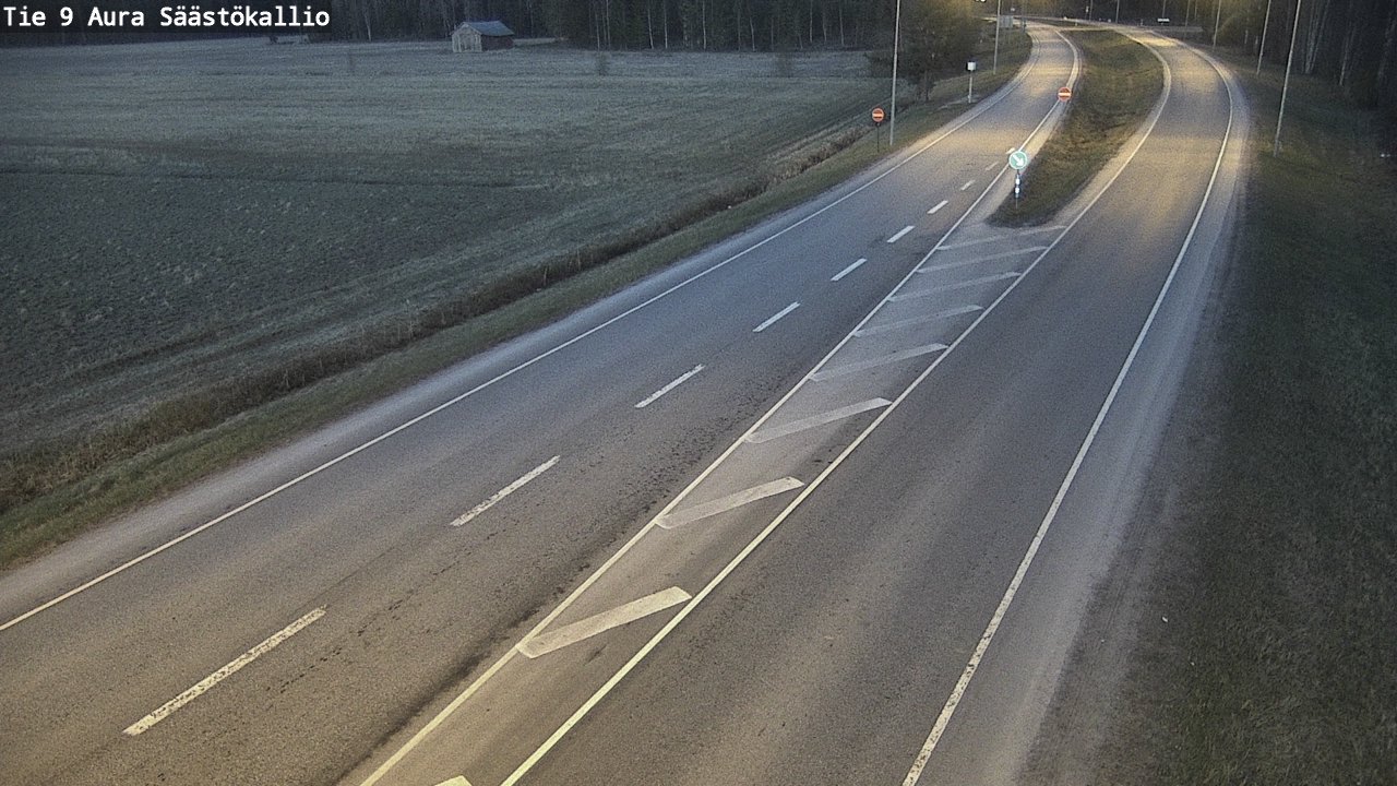 Weather Camera Image Road 9 Aura, Säästökallio, Aura, Varsinais-Suomi
