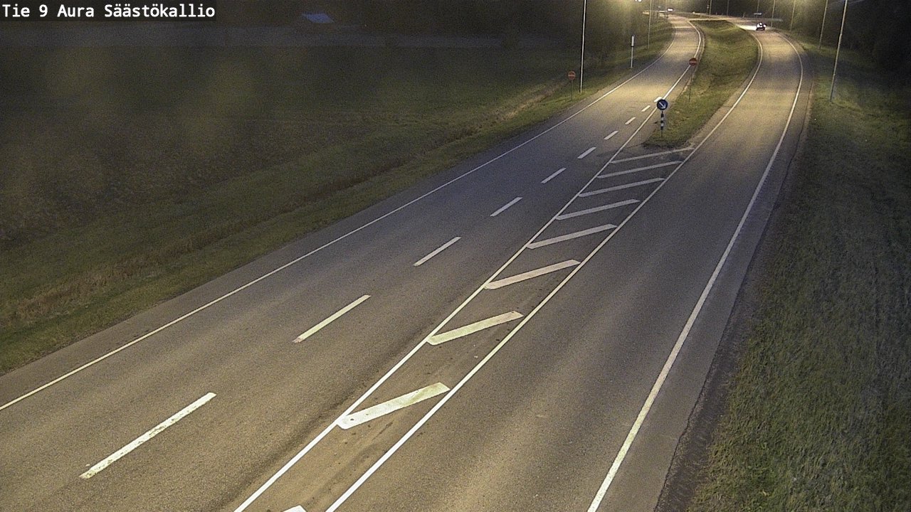 Weather Camera Image Road 9 Aura, Säästökallio, Aura, Varsinais-Suomi
