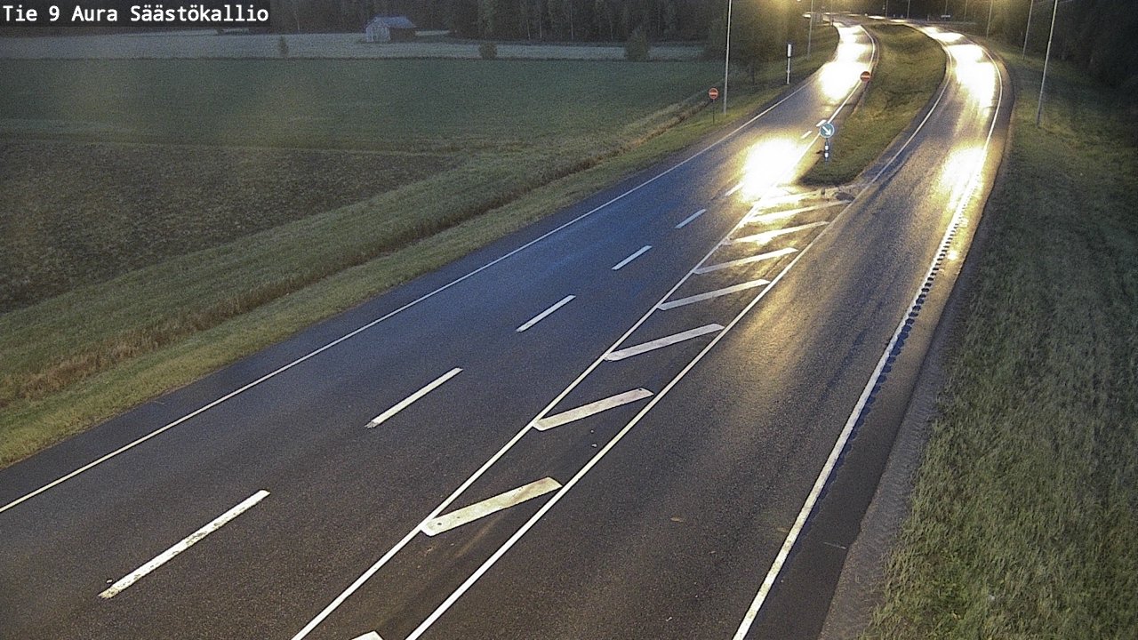 Weather Camera Image Road 9 Aura, Säästökallio, Aura, Varsinais-Suomi