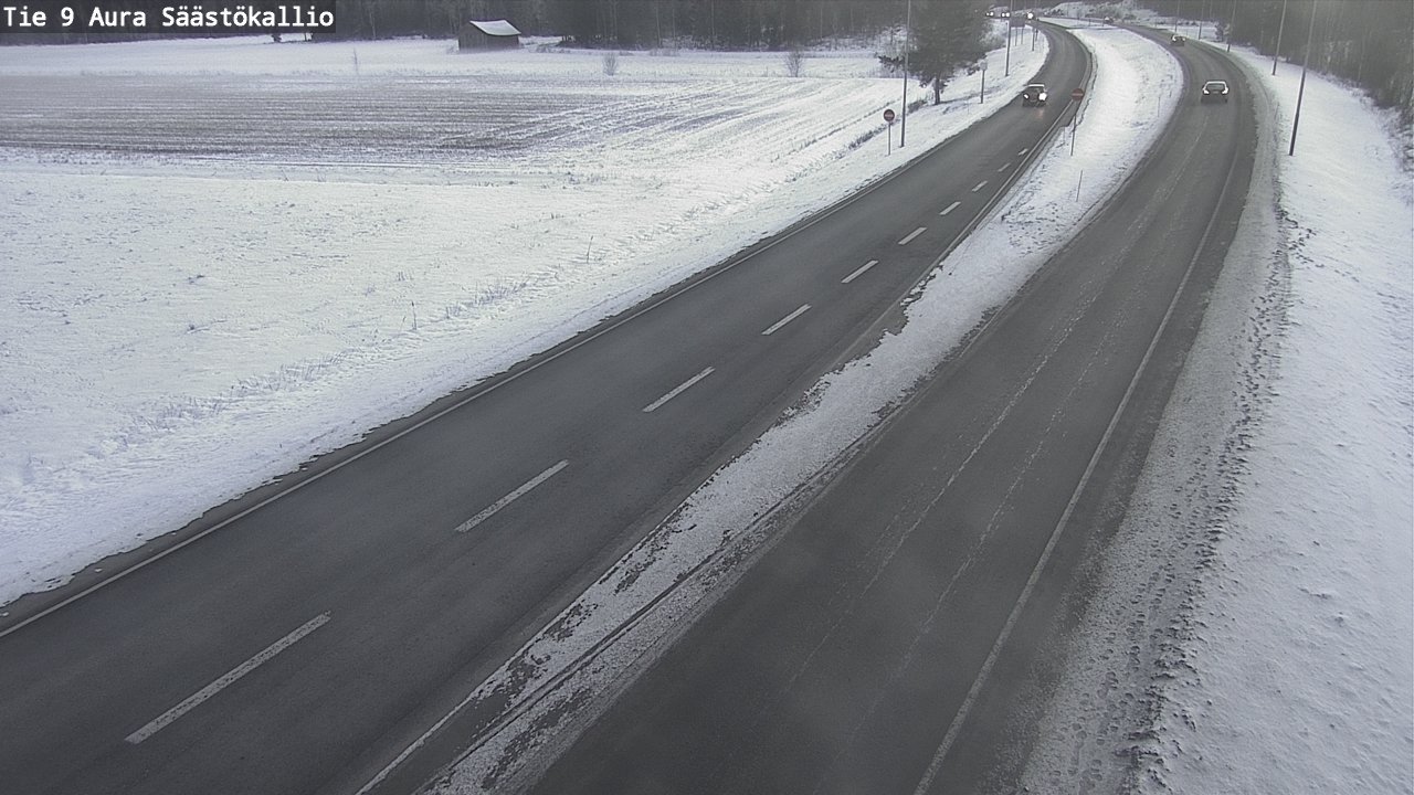 Weather Camera Image Road 9 Aura, Säästökallio, Aura, Varsinais-Suomi