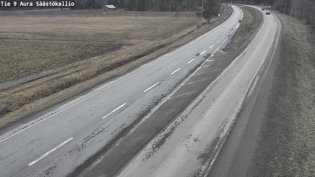 Weather Camera Image Road 9 Aura, Säästökallio, Aura, Varsinais-Suomi