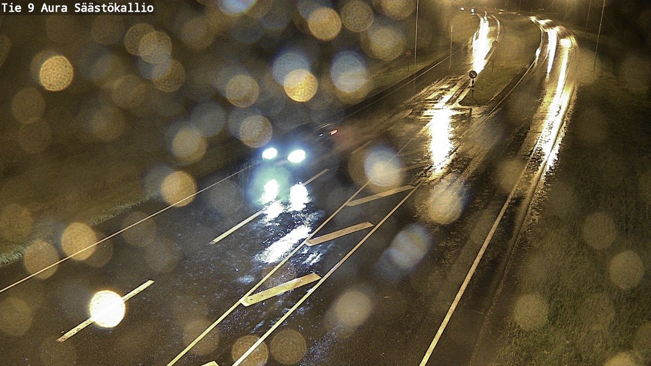 Weather Camera Image Road 9 Aura, Säästökallio, Aura, Varsinais-Suomi