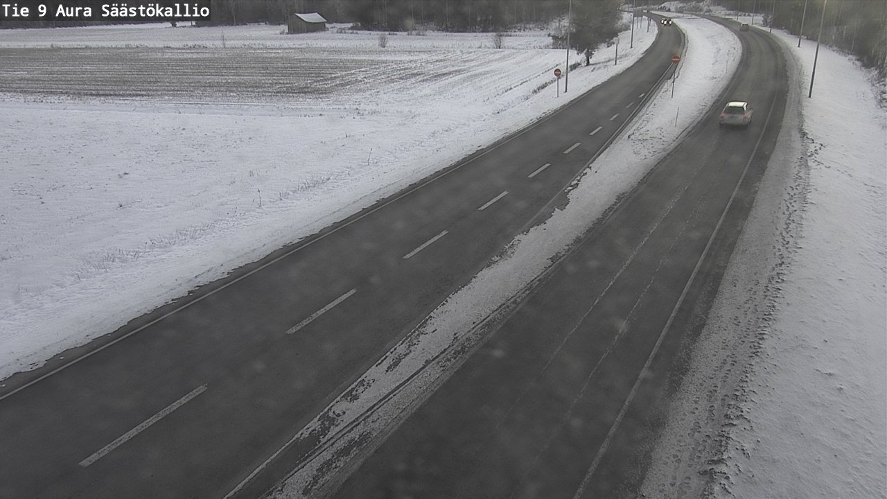 Weather Camera Image Road 9 Aura, Säästökallio, Aura, Varsinais-Suomi
