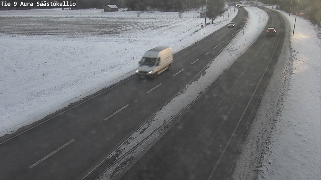 Weather Camera Image Road 9 Aura, Säästökallio, Aura, Varsinais-Suomi