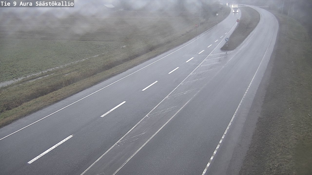 Weather Camera Image Road 9 Aura, Säästökallio, Aura, Varsinais-Suomi
