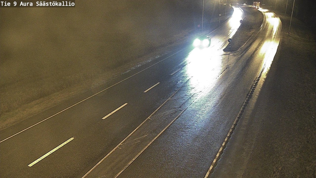Weather Camera Image Road 9 Aura, Säästökallio, Aura, Varsinais-Suomi