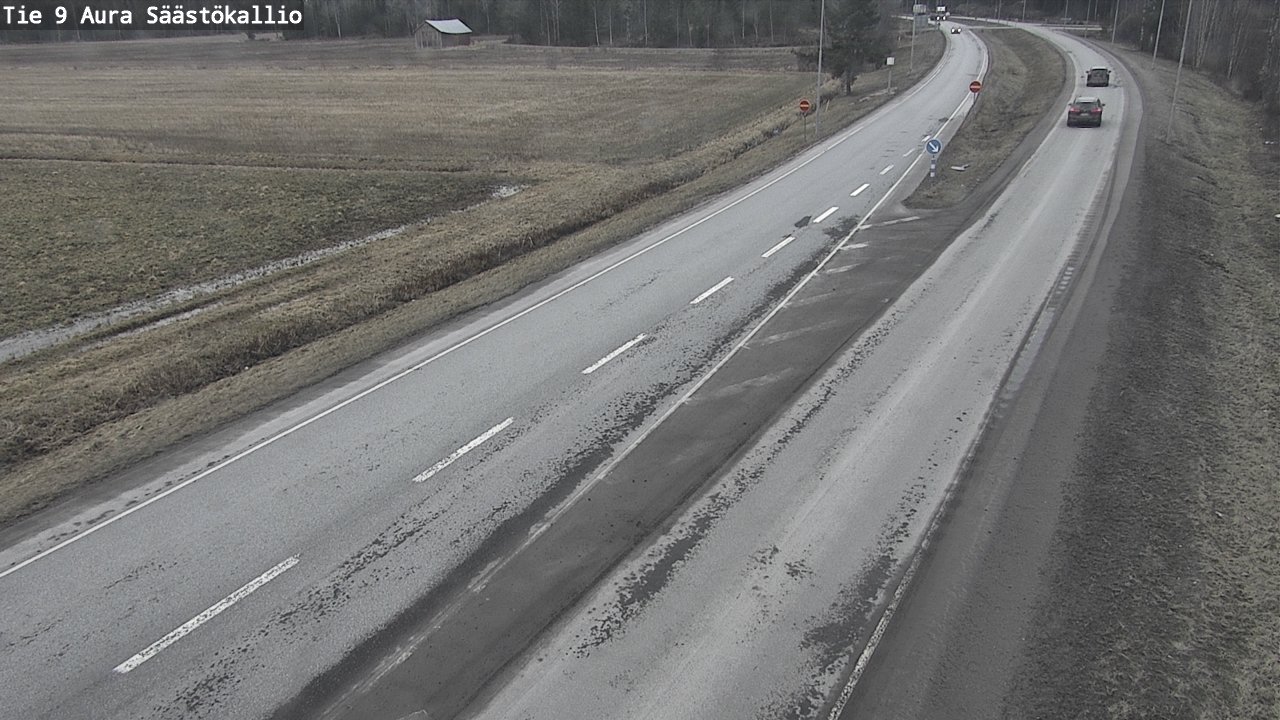 Weather Camera Image Road 9 Aura, Säästökallio, Aura, Varsinais-Suomi
