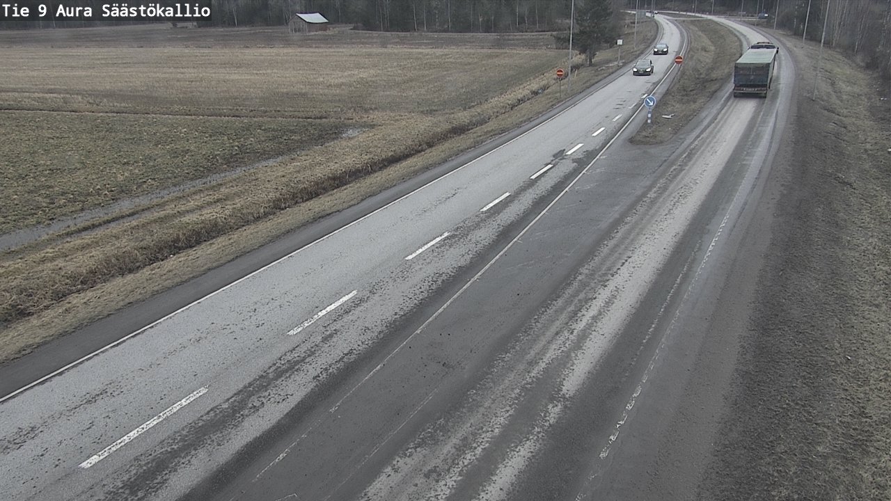 Weather Camera Image Väg 9 Aura, Säästökallio, Aura, Varsinais-Suomi