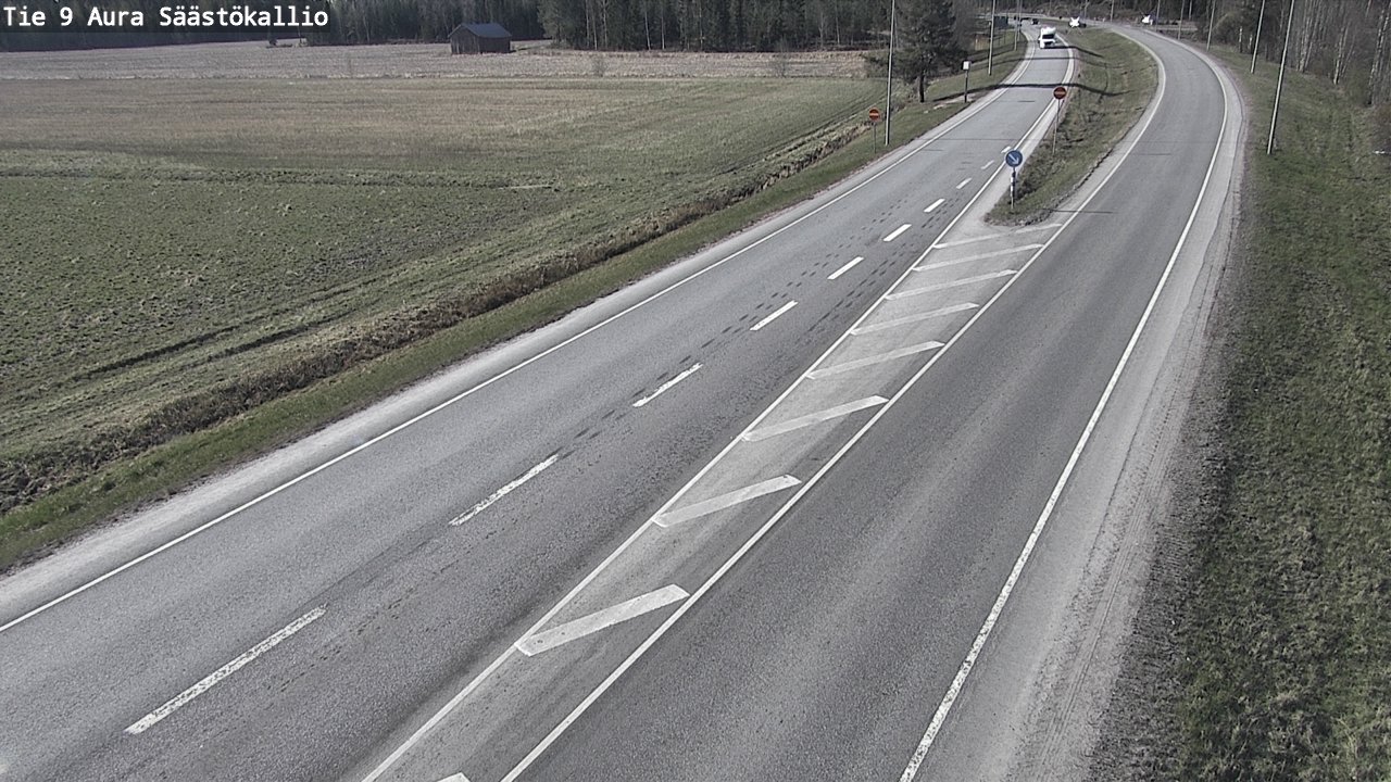 Weather Camera Image Road 9 Aura, Säästökallio, Aura, Varsinais-Suomi