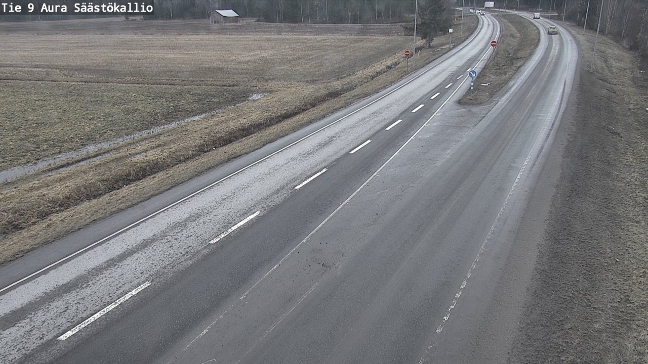 Weather Camera Image Väg 9 Aura, Säästökallio, Aura, Varsinais-Suomi