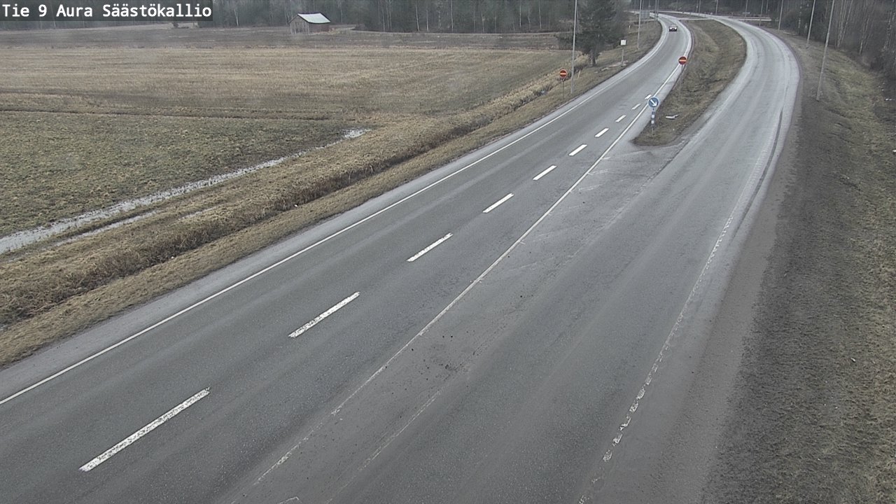 Weather Camera Image Väg 9 Aura, Säästökallio, Aura, Varsinais-Suomi