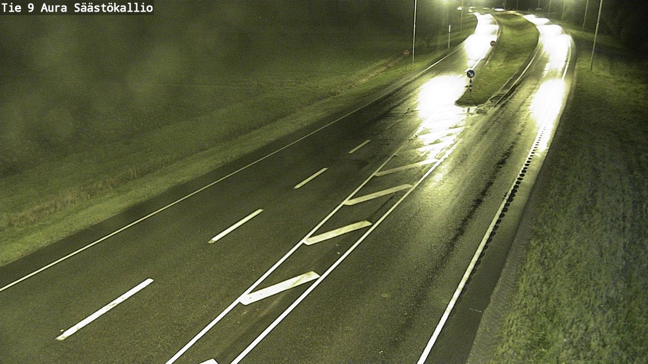Weather Camera Image Road 9 Aura, Säästökallio, Aura, Varsinais-Suomi
