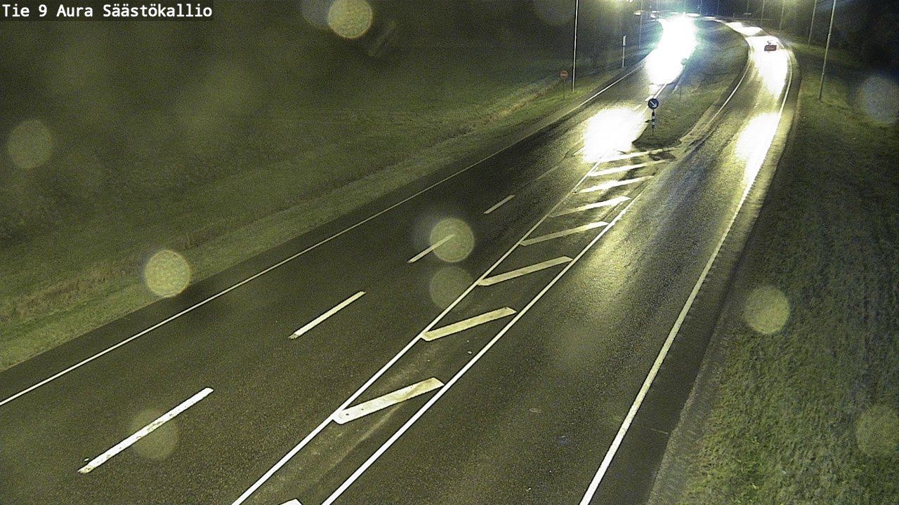 Weather Camera Image Road 9 Aura, Säästökallio, Aura, Varsinais-Suomi
