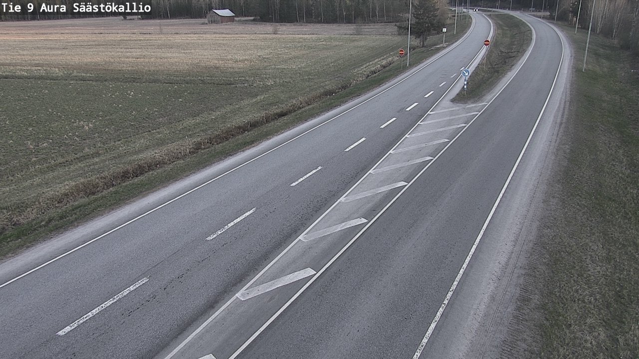 Weather Camera Image Väg 9 Aura, Säästökallio, Aura, Varsinais-Suomi