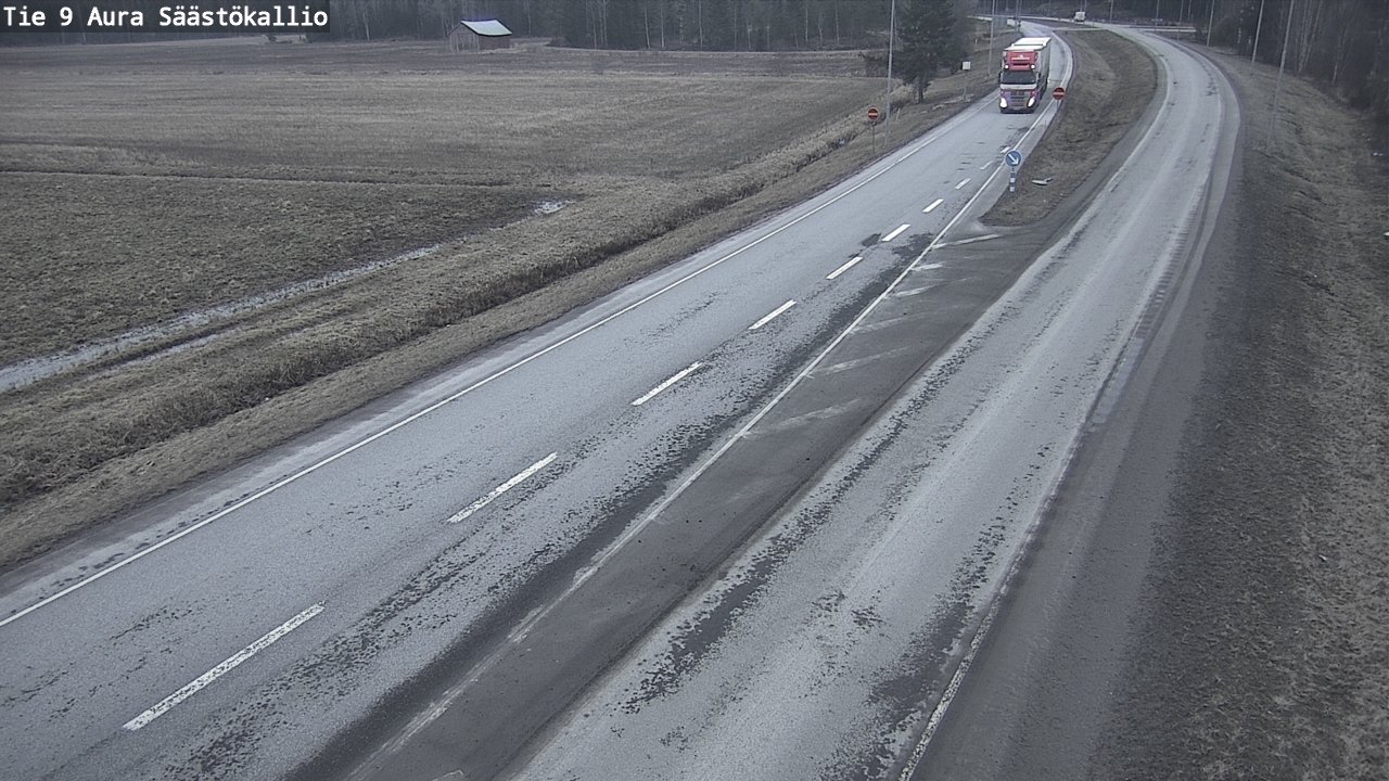 Weather Camera Image Road 9 Aura, Säästökallio, Aura, Varsinais-Suomi