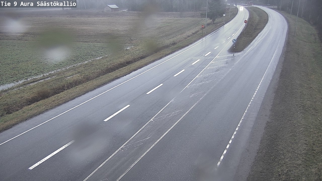Weather Camera Image Road 9 Aura, Säästökallio, Aura, Varsinais-Suomi