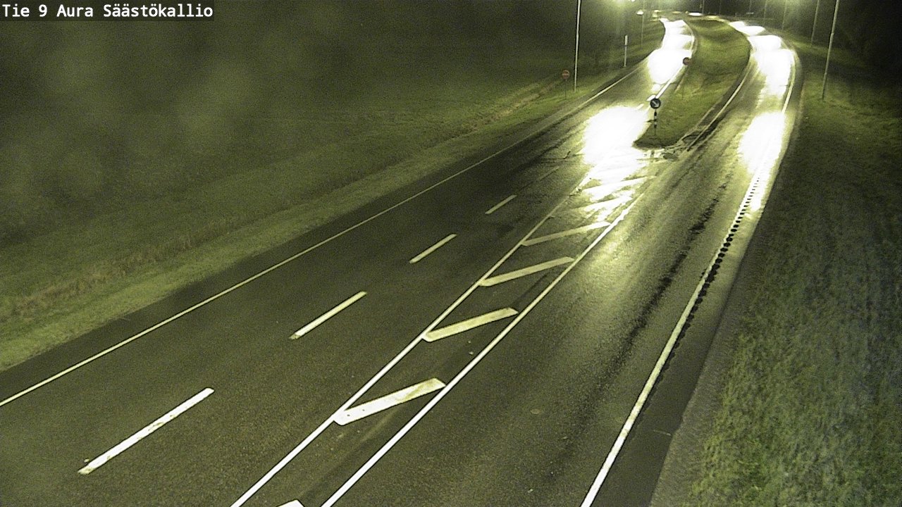 Weather Camera Image Road 9 Aura, Säästökallio, Aura, Varsinais-Suomi