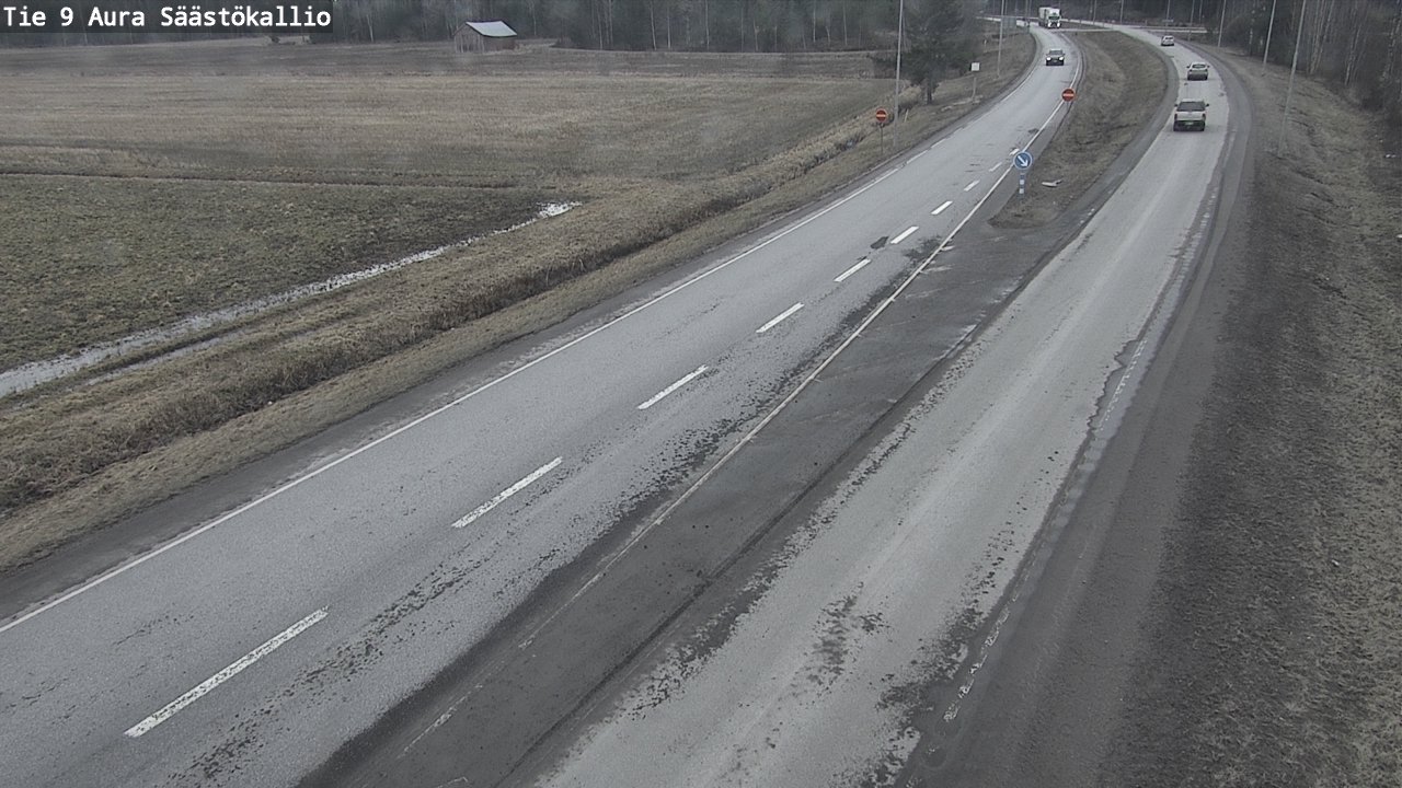 Weather Camera Image Väg 9 Aura, Säästökallio, Aura, Varsinais-Suomi