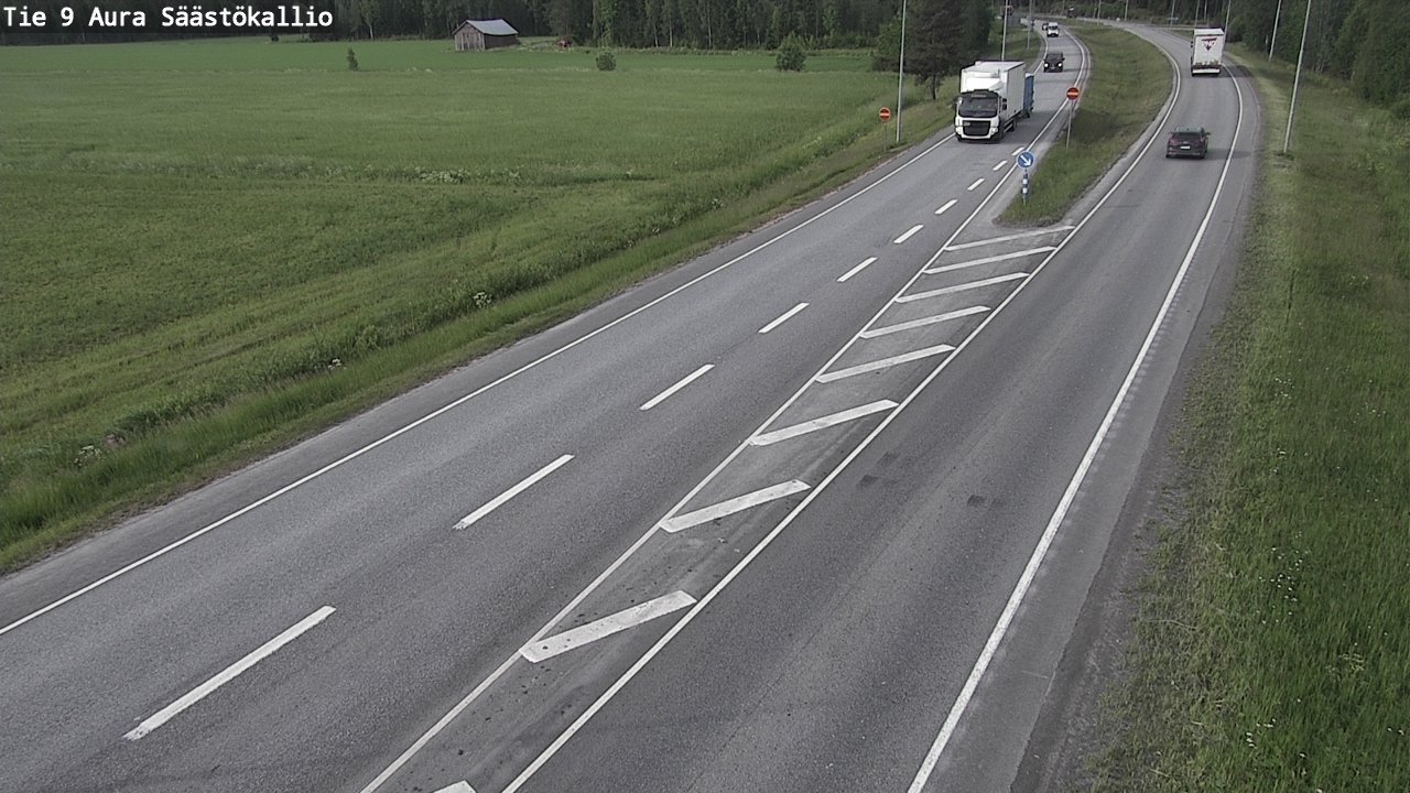 Kelikamerat Kuva Tie 9 Aura, Säästökallio, Aura, Varsinais-Suomi