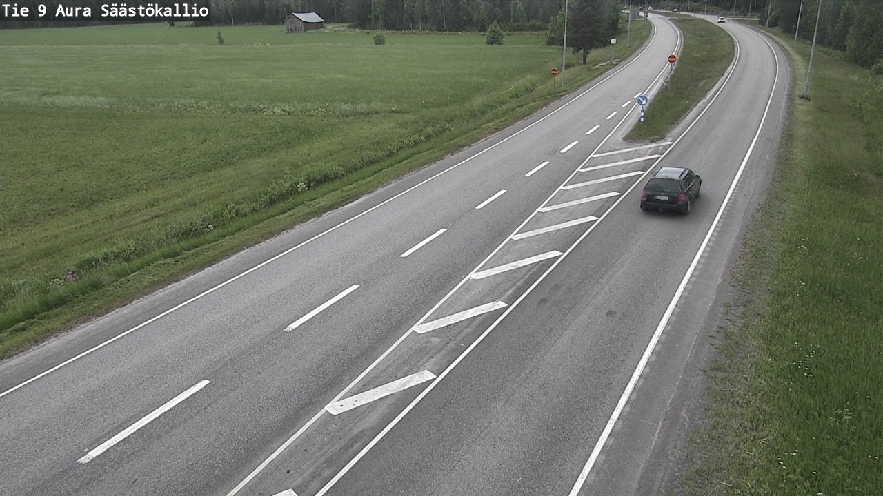Weather Camera Image Väg 9 Aura, Säästökallio, Aura, Varsinais-Suomi