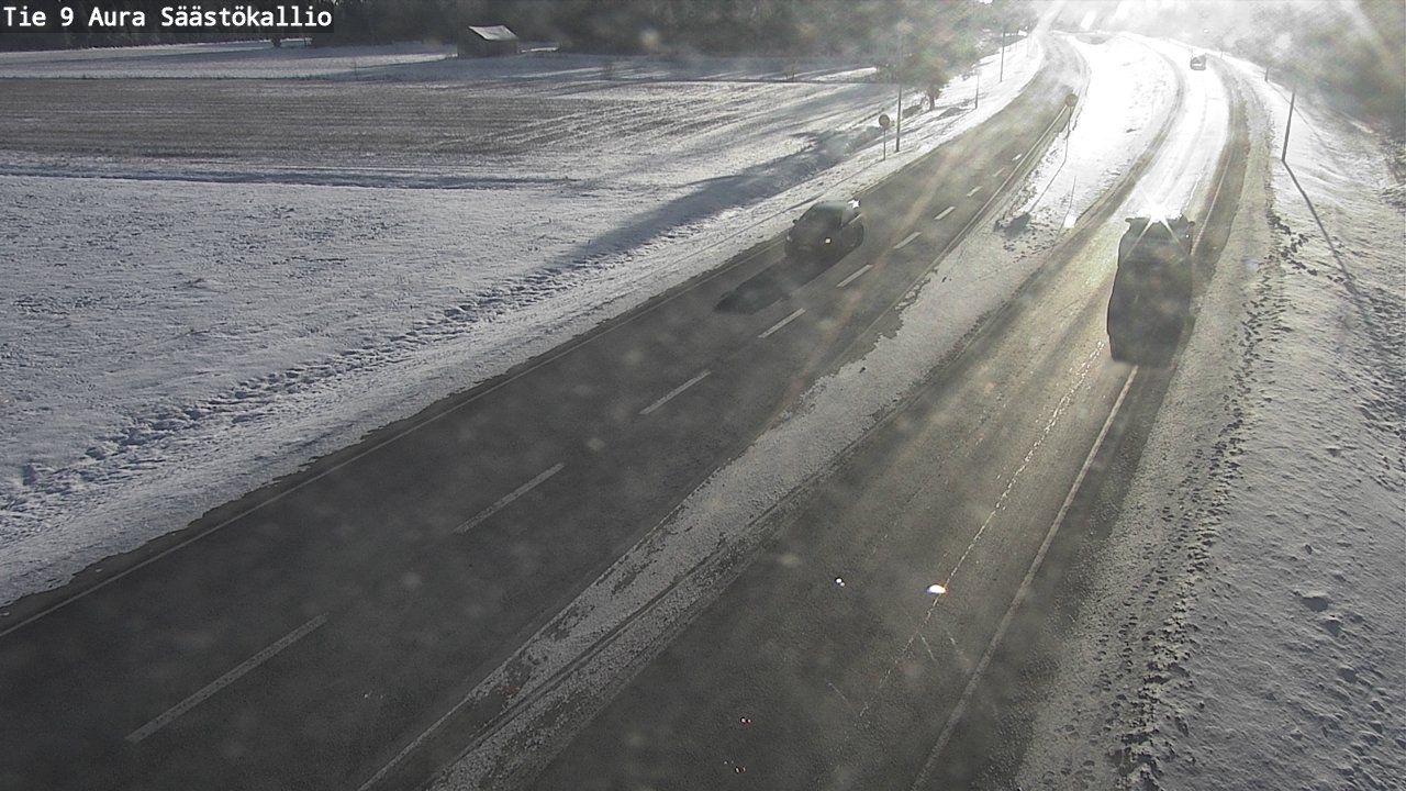 Weather Camera Image Road 9 Aura, Säästökallio, Aura, Varsinais-Suomi