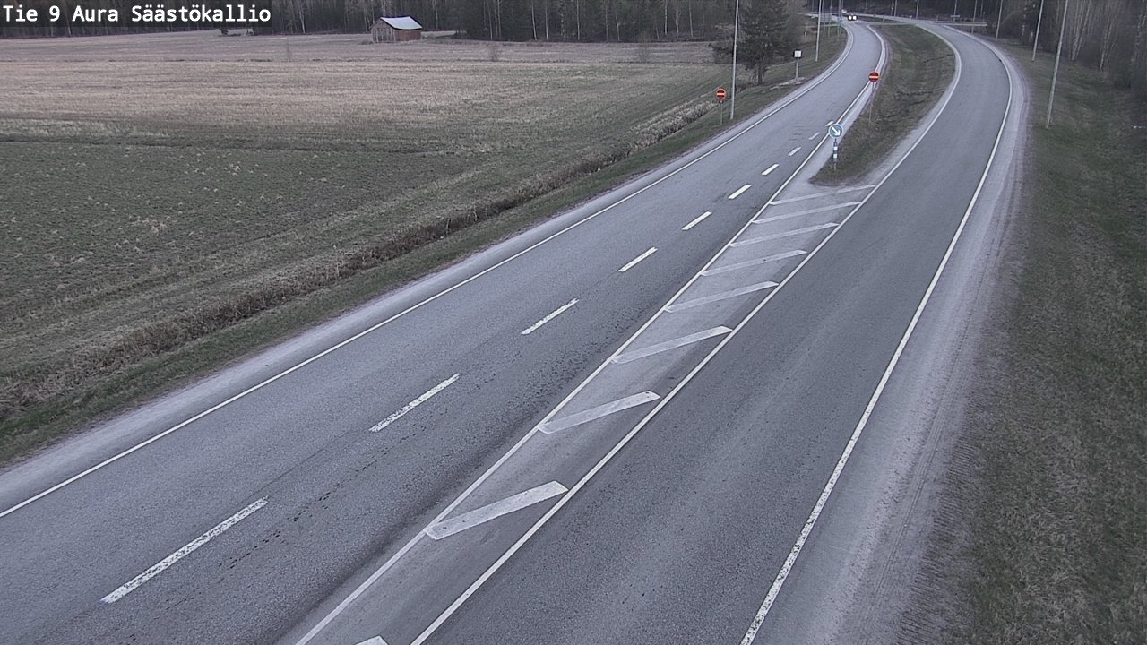 Weather Camera Image Väg 9 Aura, Säästökallio, Aura, Varsinais-Suomi