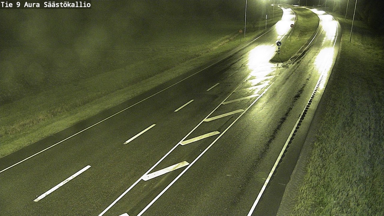 Weather Camera Image Road 9 Aura, Säästökallio, Aura, Varsinais-Suomi