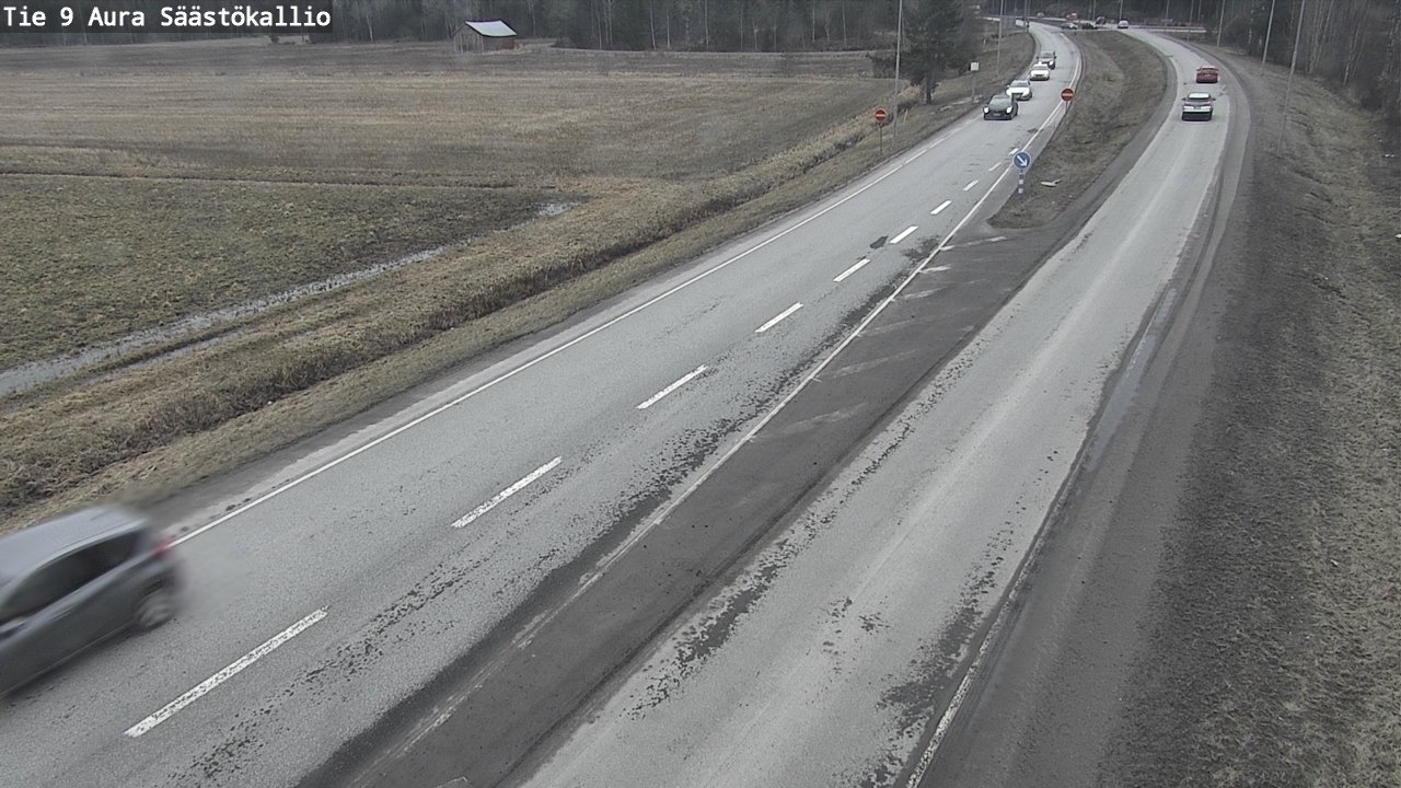 Weather Camera Image Väg 9 Aura, Säästökallio, Aura, Varsinais-Suomi