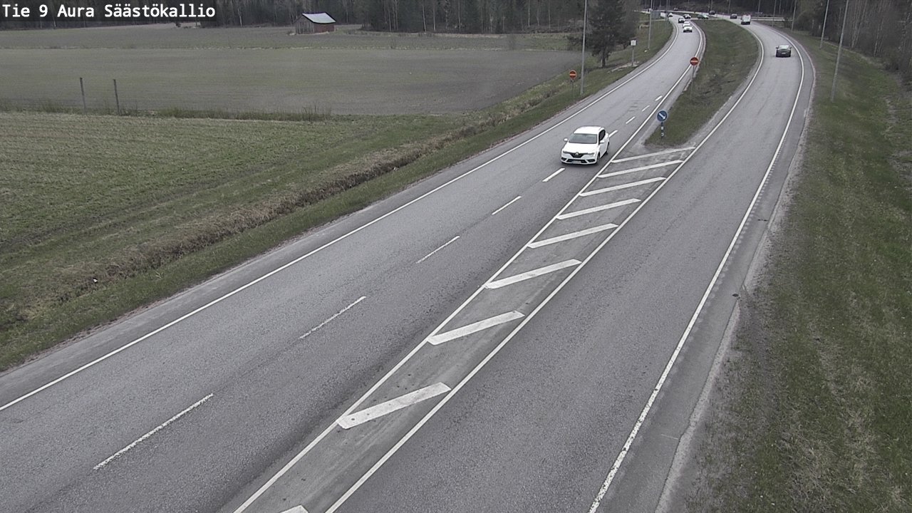 Kelikamerat Kuva Tie 9 Aura, Säästökallio, Aura, Varsinais-Suomi