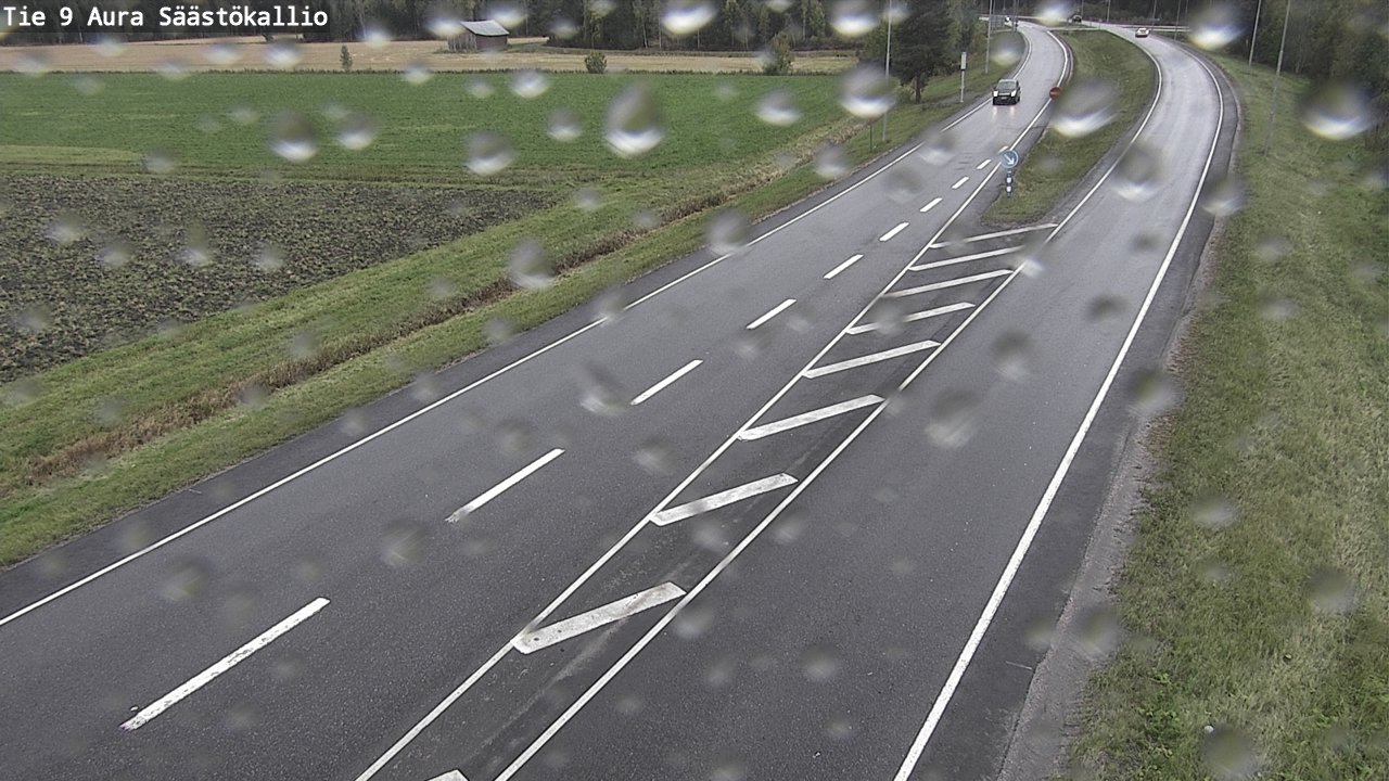 Weather Camera Image Road 9 Aura, Säästökallio, Aura, Varsinais-Suomi