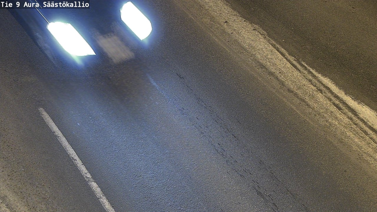 Weather Camera Image Road 9 Aura, Säästökallio, Aura, Varsinais-Suomi