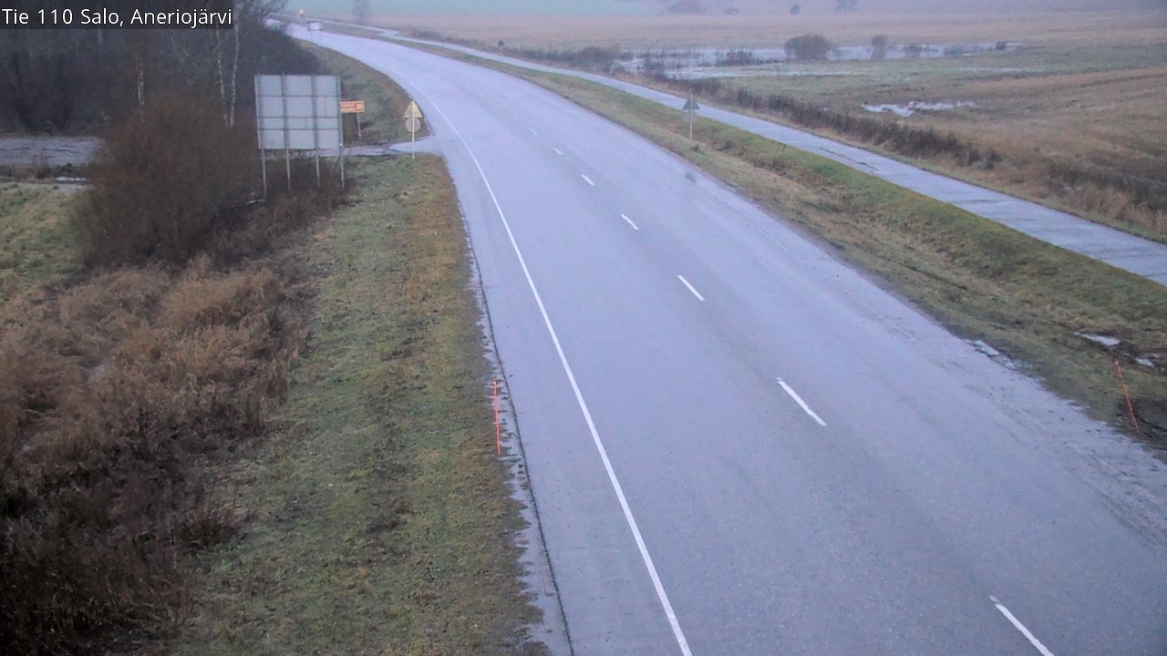 Weather Camera Image Väg 110 Salo, Kitula, Salo, Varsinais-Suomi