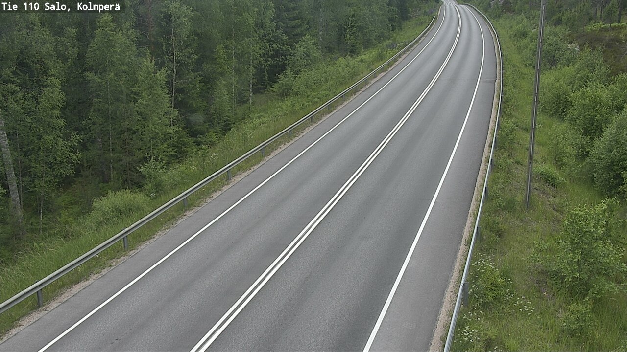 Weather Camera Image Väg 110 Salo, Kolmperä, Salo, Varsinais-Suomi